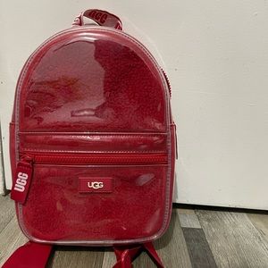 Used Red Dannie II Mini Backpack Clear